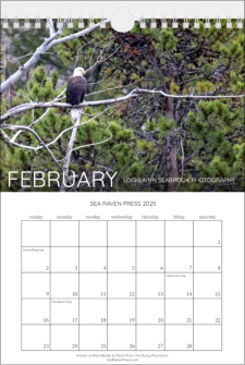 Our "Rocky Mountain Wildlife" wall calendar - February